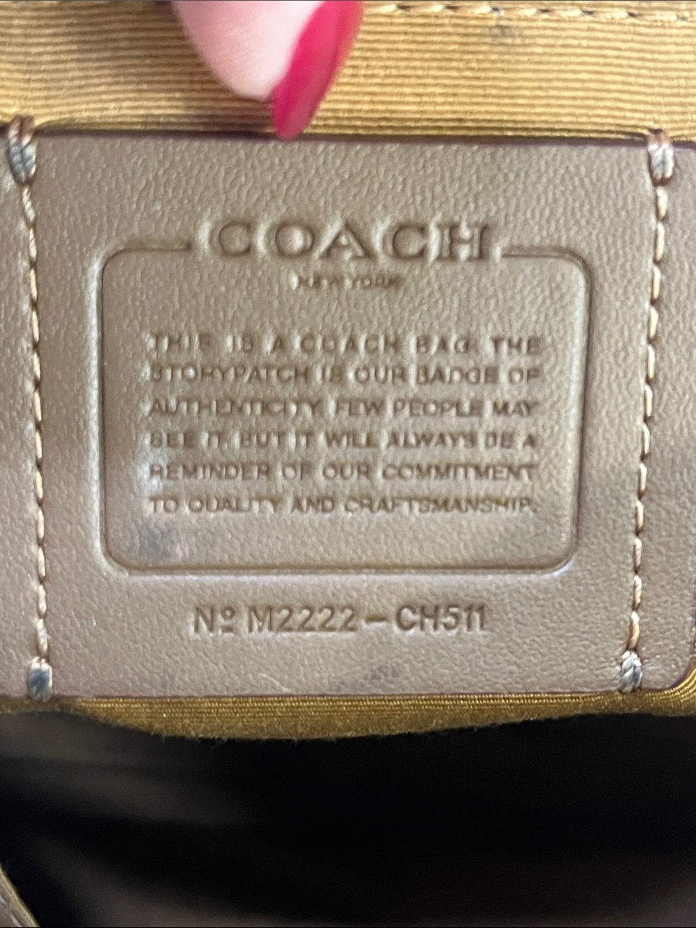 Coach Brown Signature Satchel with Red Strawberry Print - Picture 10 of 11